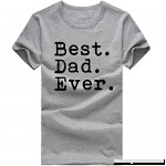 Letter Print T Shirt Men Donci Best Dad Ever Pattern Moisture Dry Solid Color Tees 2019 Summer New Casual Sports Tops Gray B07Q36SHHL